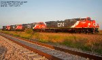 CN AC44C6M Units 3392, 3396, 3363 and 3350